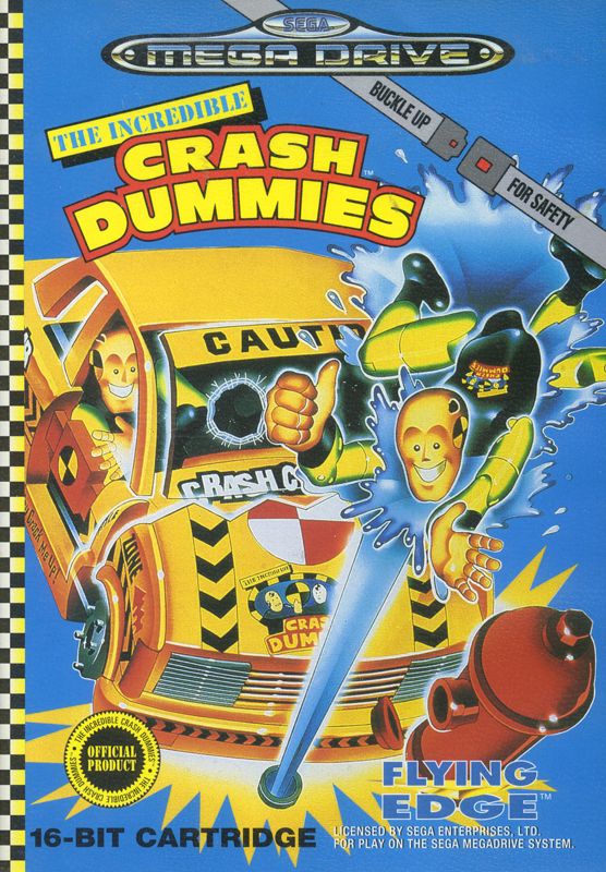 The Incredible Crash Dummies box art for Super Famicom
